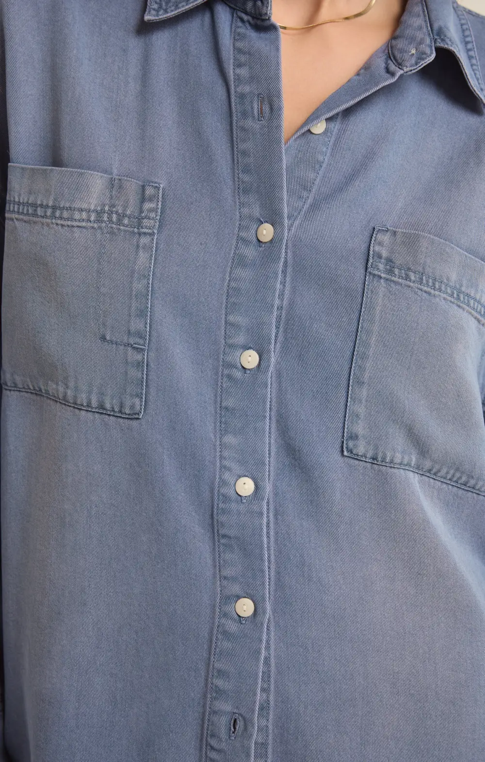 Colbie Chambray Top