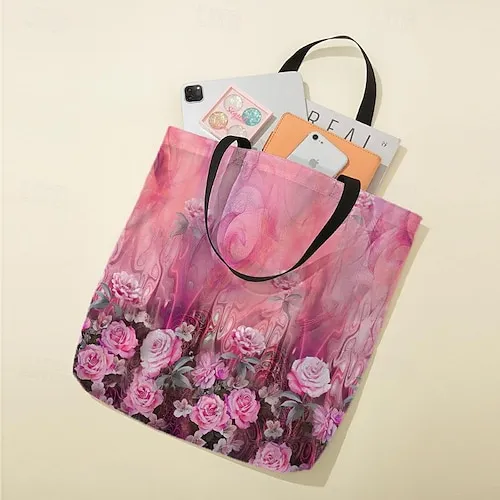 Women's Tank Top Floral Print Casual Holiday Basic Sleeveless U Neck Pink