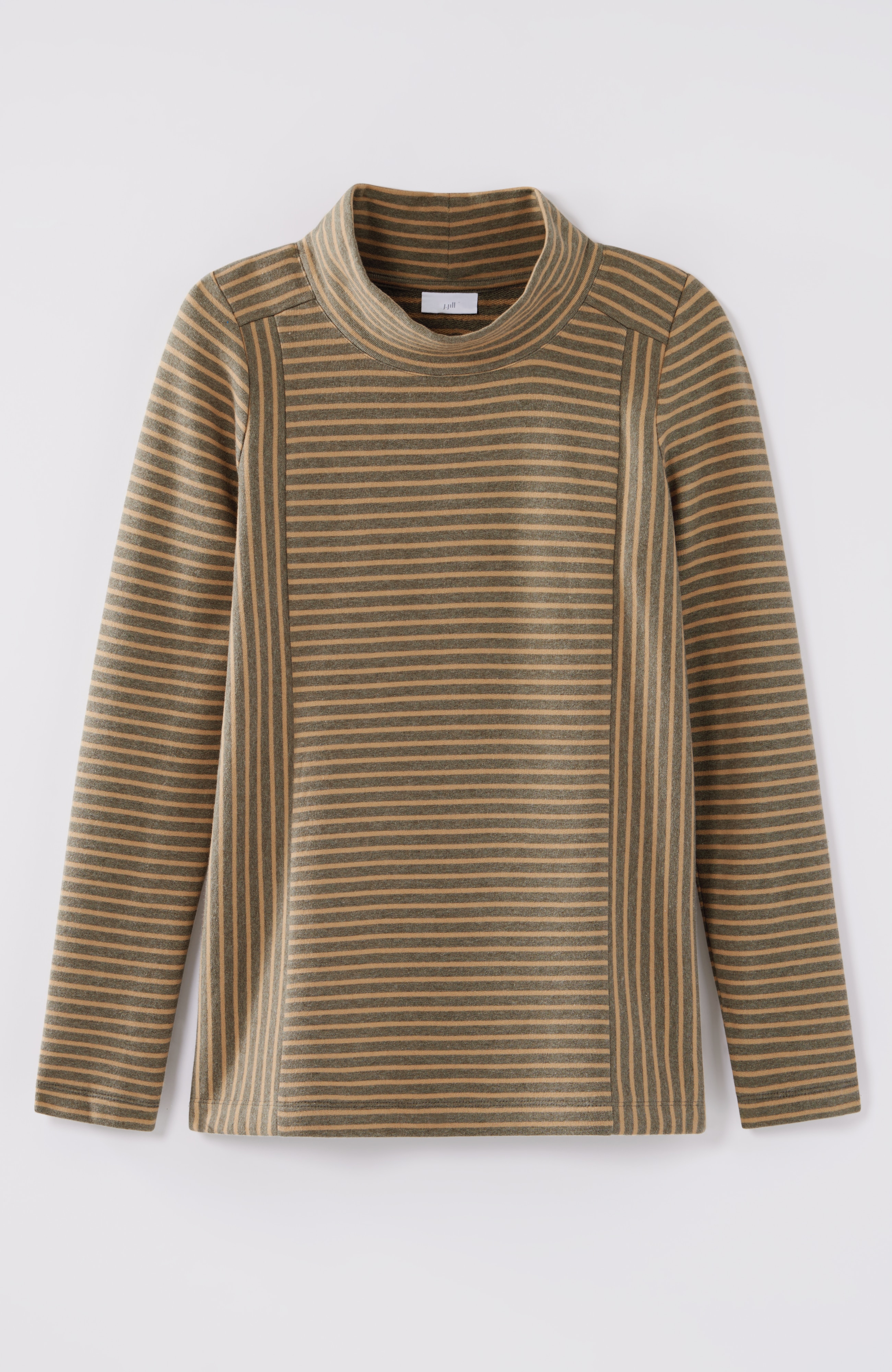 Seamed Mock-Neck Top