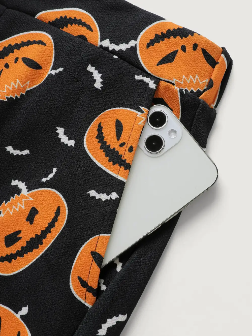 Pumpkin Everywhere Elastic Waist Romper