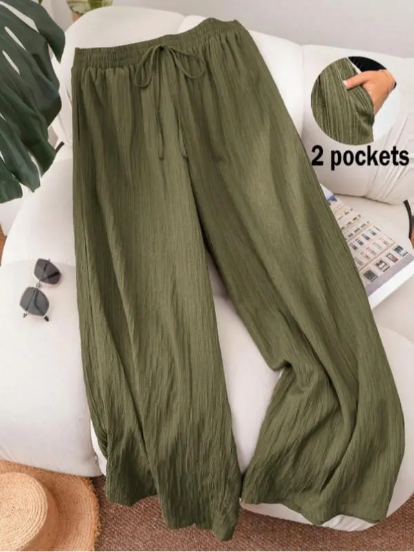Women's Casual Wide Leg Pants – Comfy, Loose Fit Trousers for All Seasons
