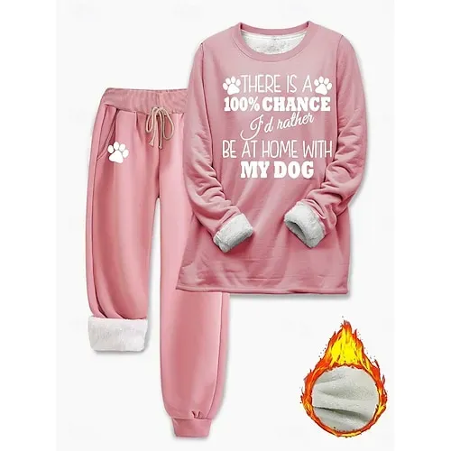 Women's Daily Hoodie Long Sleeve Hooded Graphic Letter Drawstring Print Casual Daily Black Pink Blue Fall Loose Fit