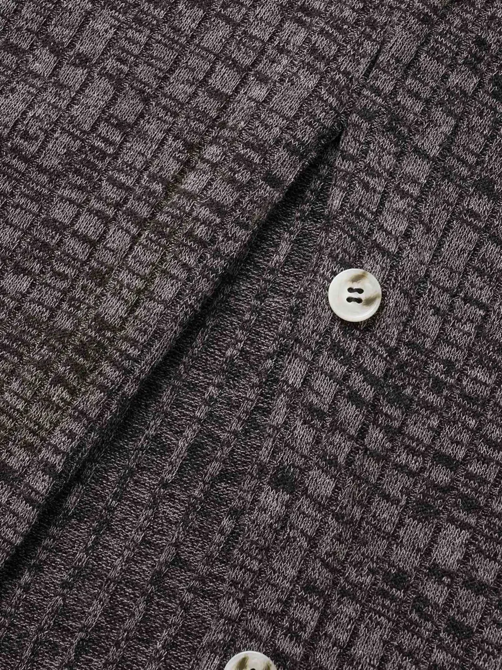 Crew Neck Button Detail Split Hem Dress