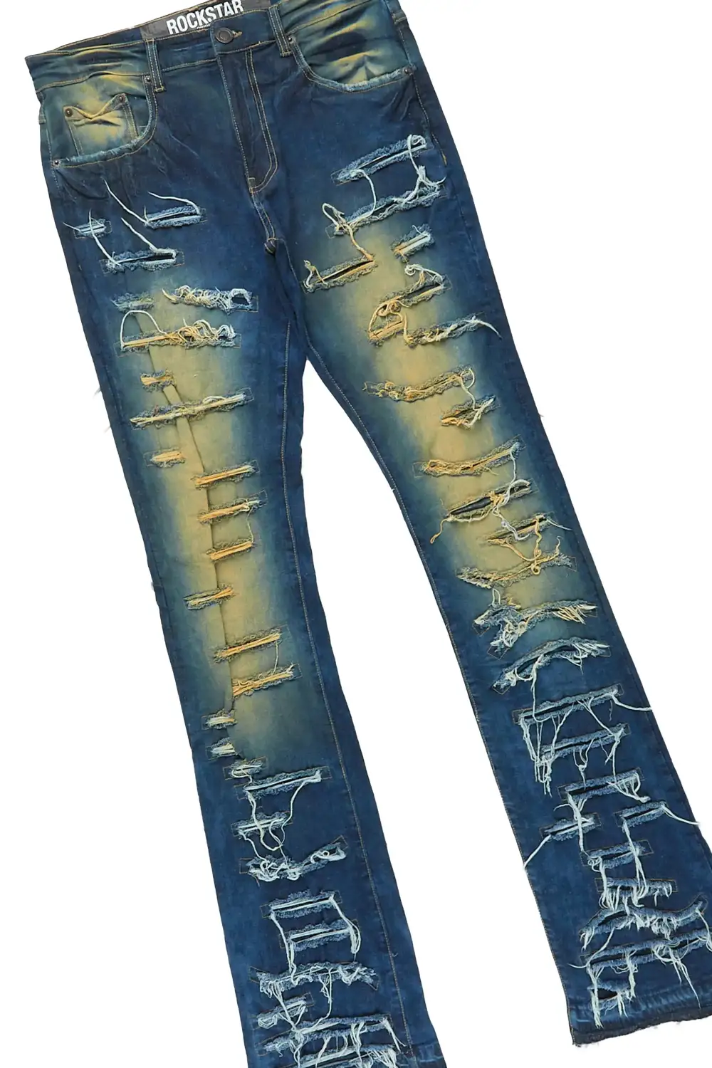 Walkon White T-Shirt & Malyk Stacked Jean Bundle