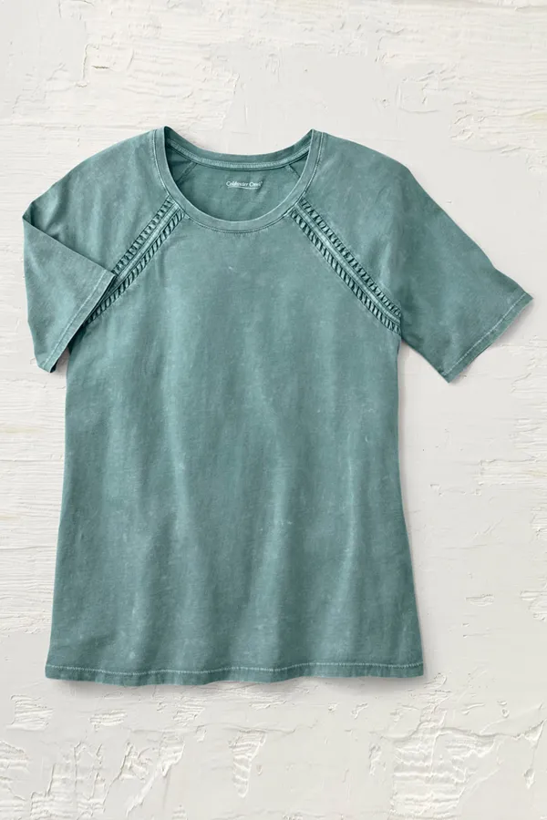 Vintage-Wash Raglan Tee