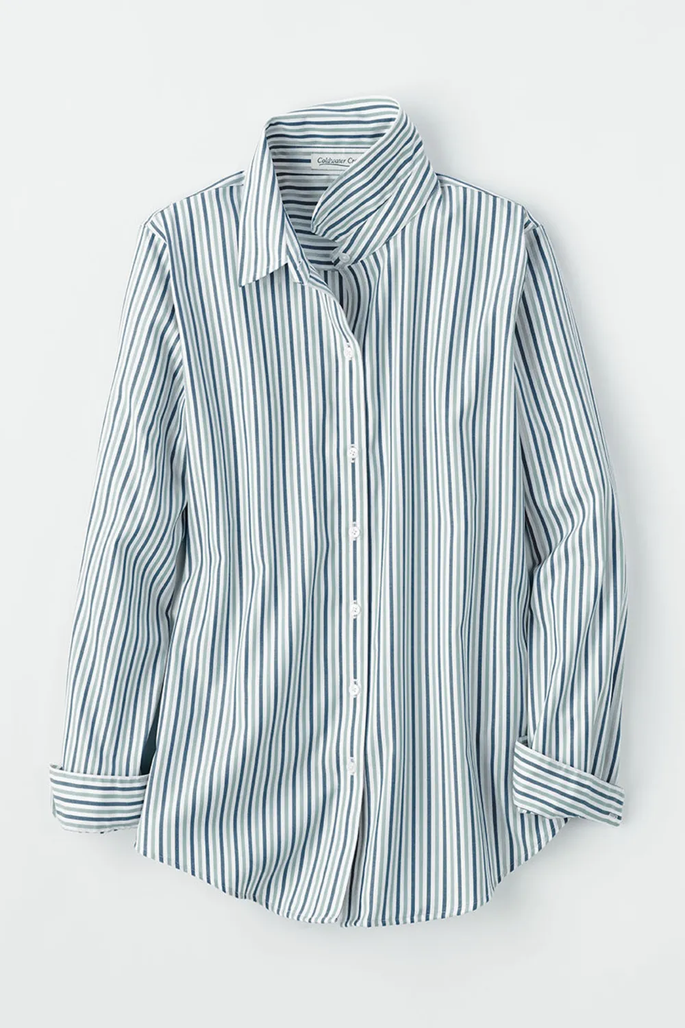 Twin Stripe No-Iron Long-Sleeve Shirt