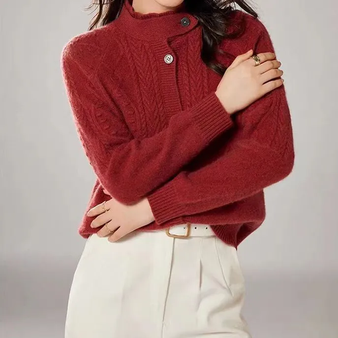 Vintage Twist Long Sleeve Sweater Cardigan