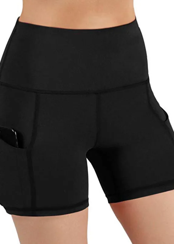 Pocket Detail High Waisted Swim Shorts