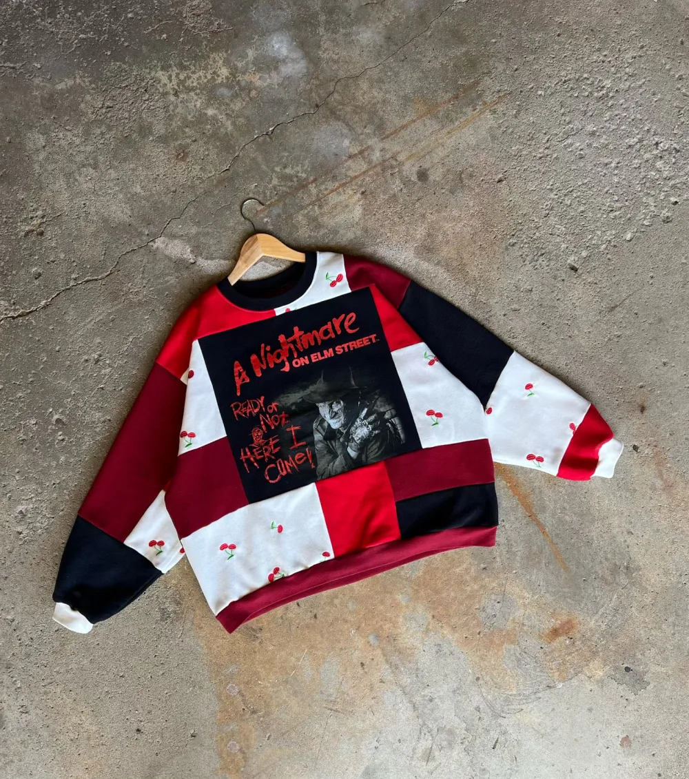 Red hoodie how perfect and cozy piece for your Halloween day