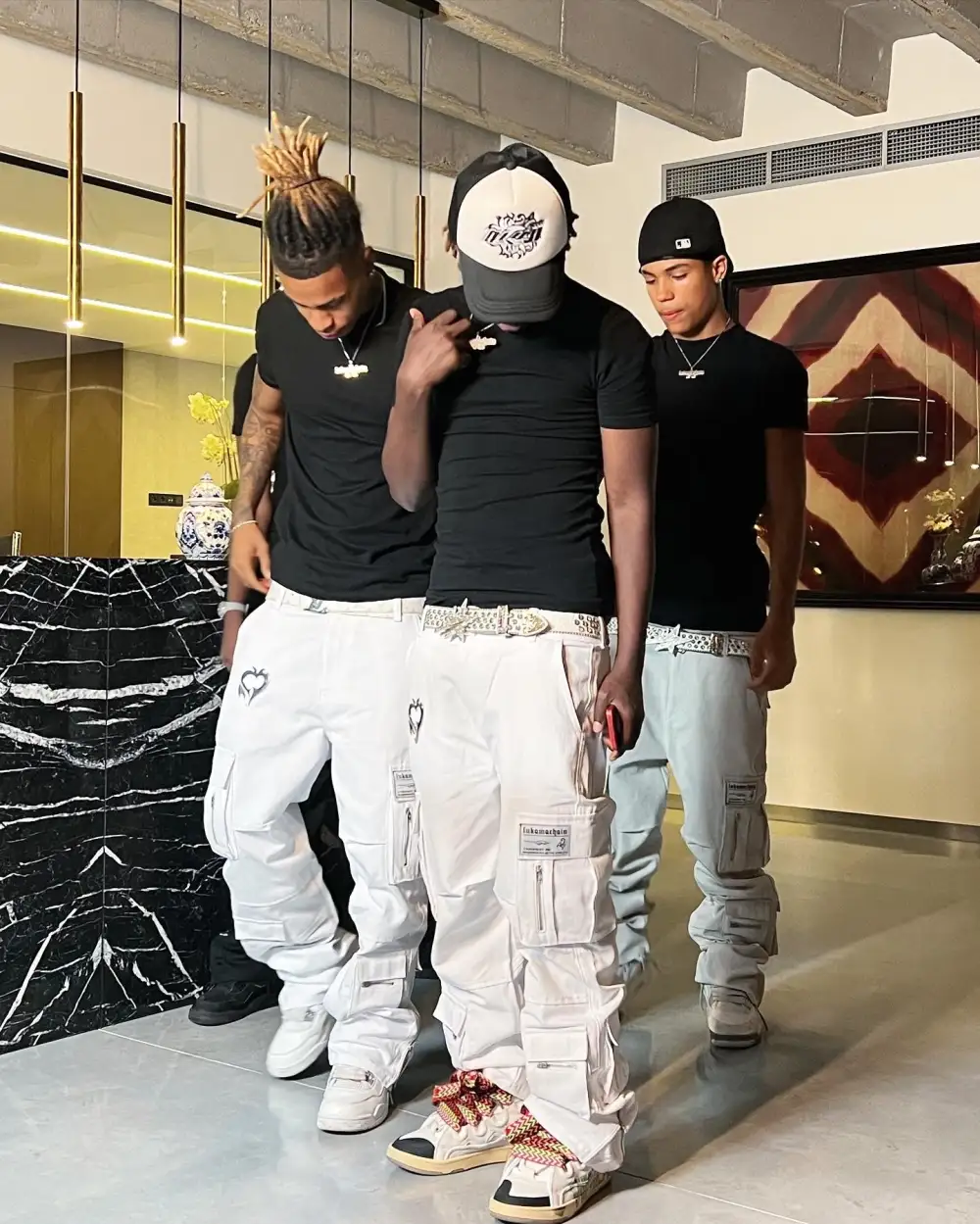 Chrome Cargo Pants Grey