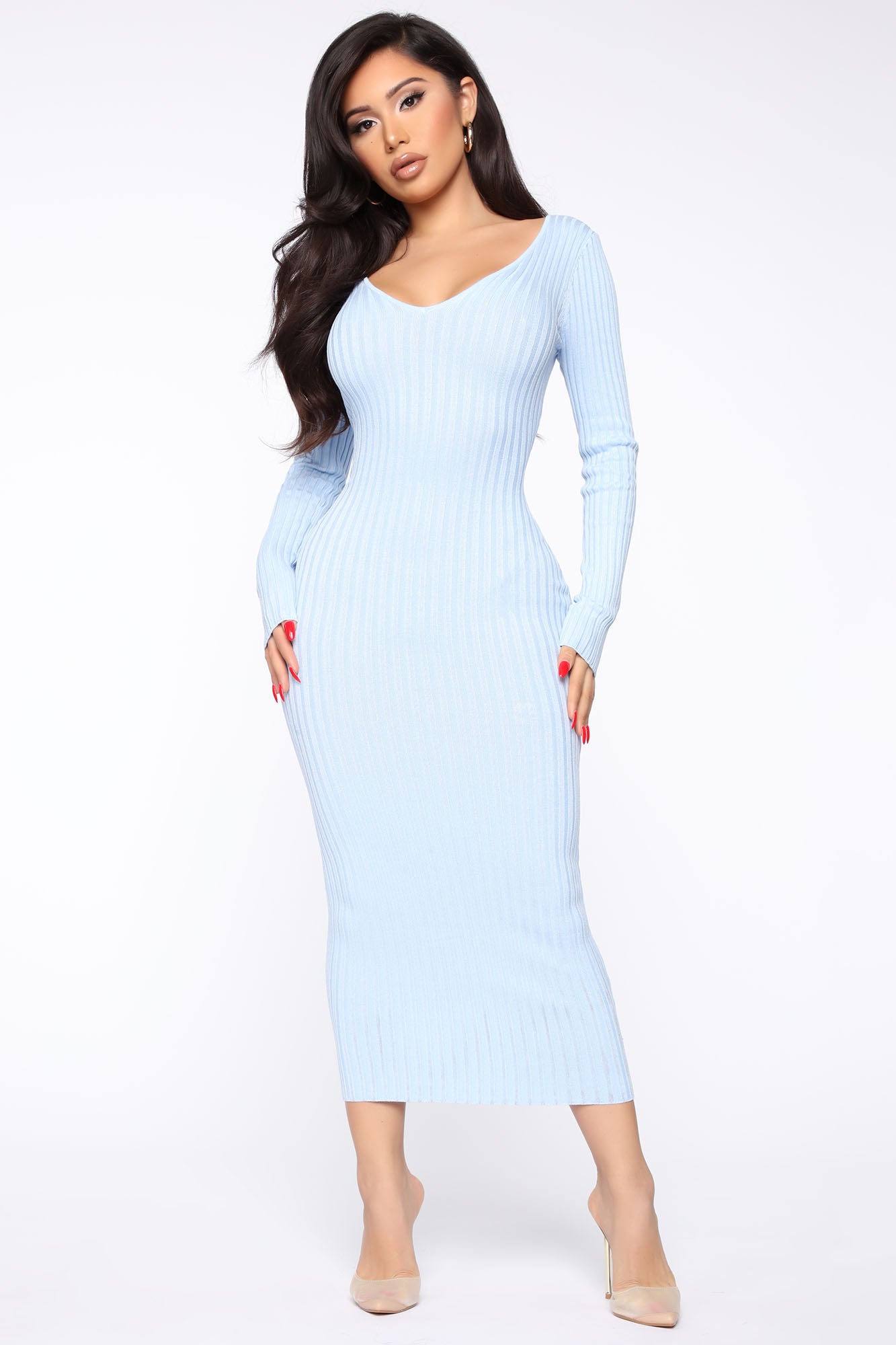 Kallan Knit Dress - Blue