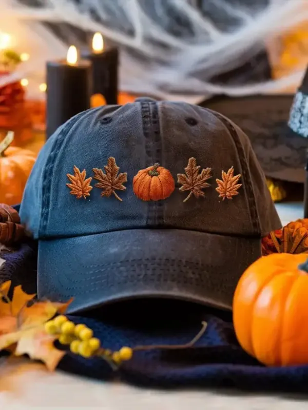 Unisex autumn season washed cotton hat