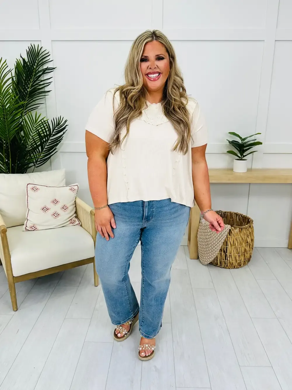 Judy Blue Don't Be Late Straight Leg Jeans