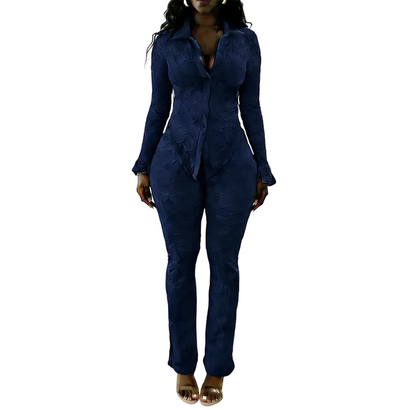 Sexy Knitted Long Sleeve Top & Tight Pants Set