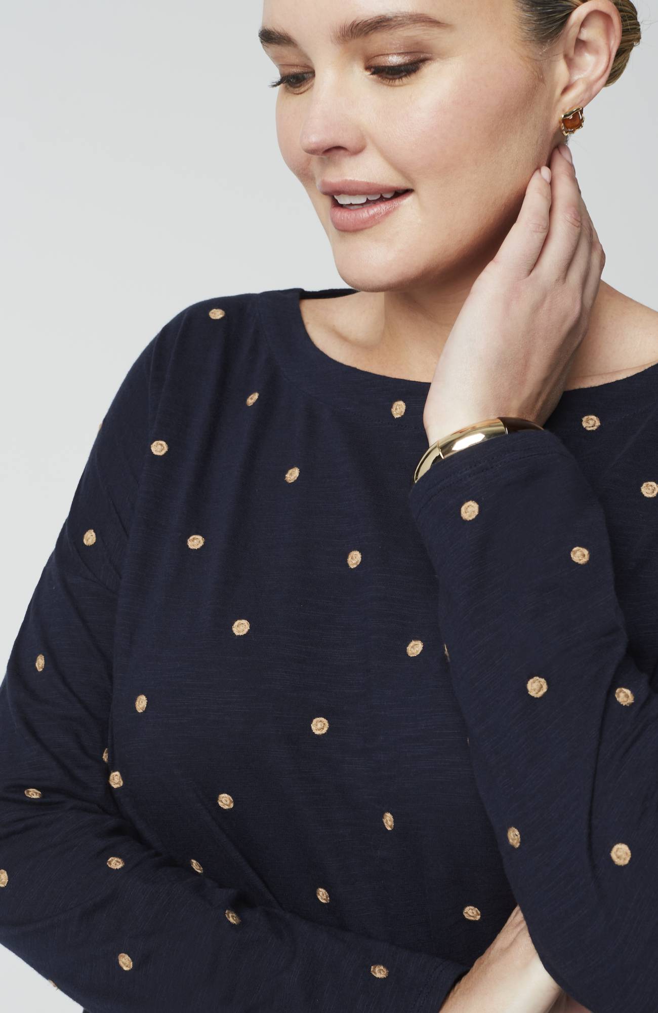 relaxed boat-neck tee