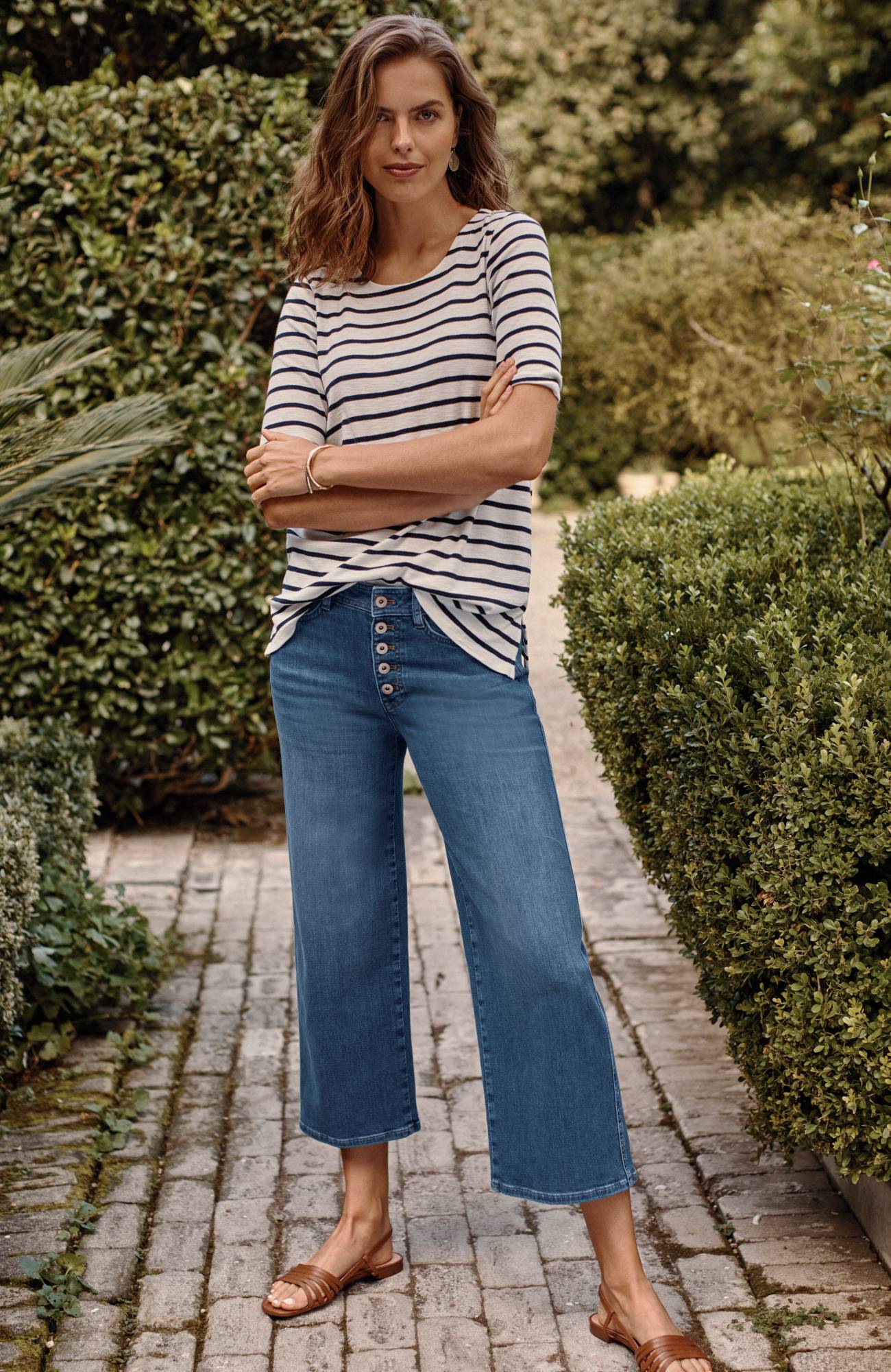 High-Rise Button-Fly Jeans