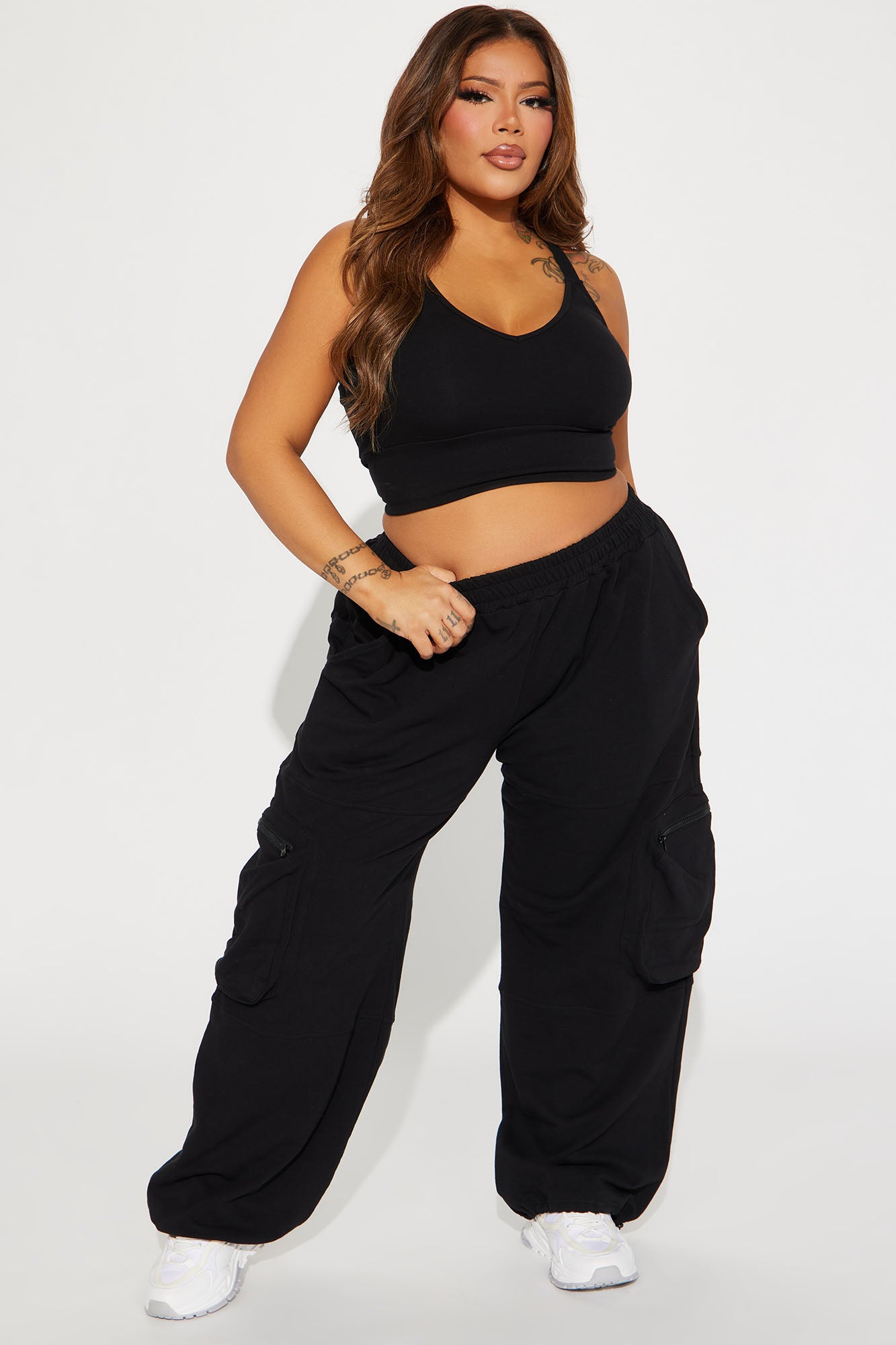 Gone Again Jogger Set  - Black