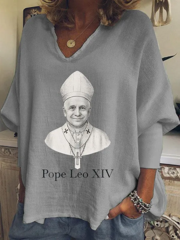 Women's Habemus Pope Leo Xiv Peace Be With All Of You Shirt