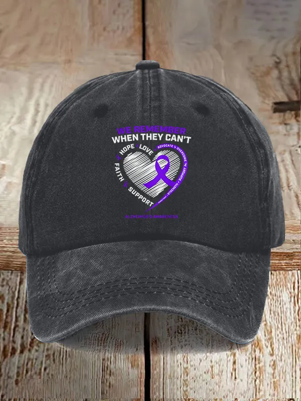 Purple Alzheimers Awareness Products Women Gra Baseball Caps