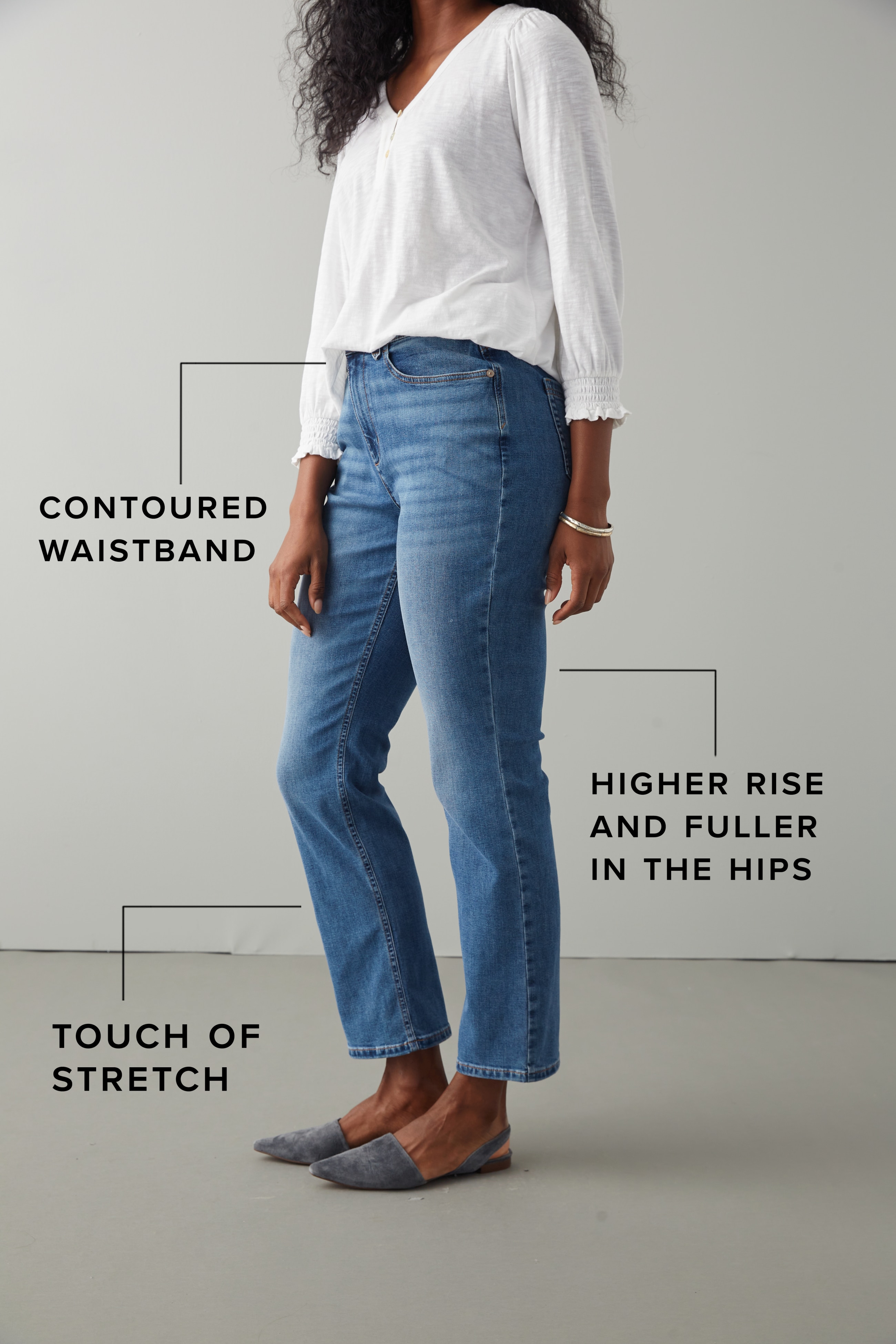 Curvy-Fit Demi-Boot Ankle Jeans