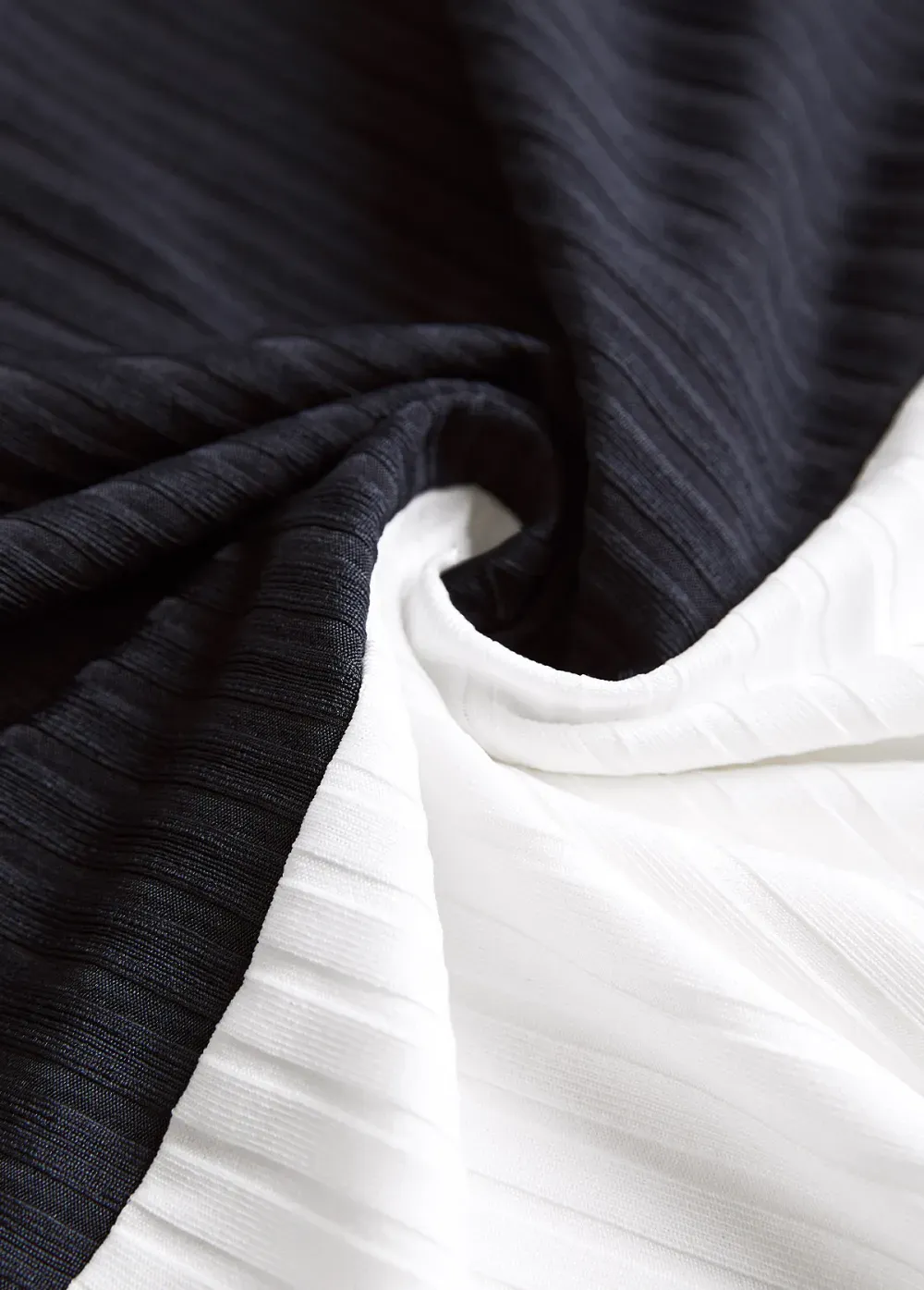 Navy Button Striped Long Sleeve Split Neck Sweatshirt