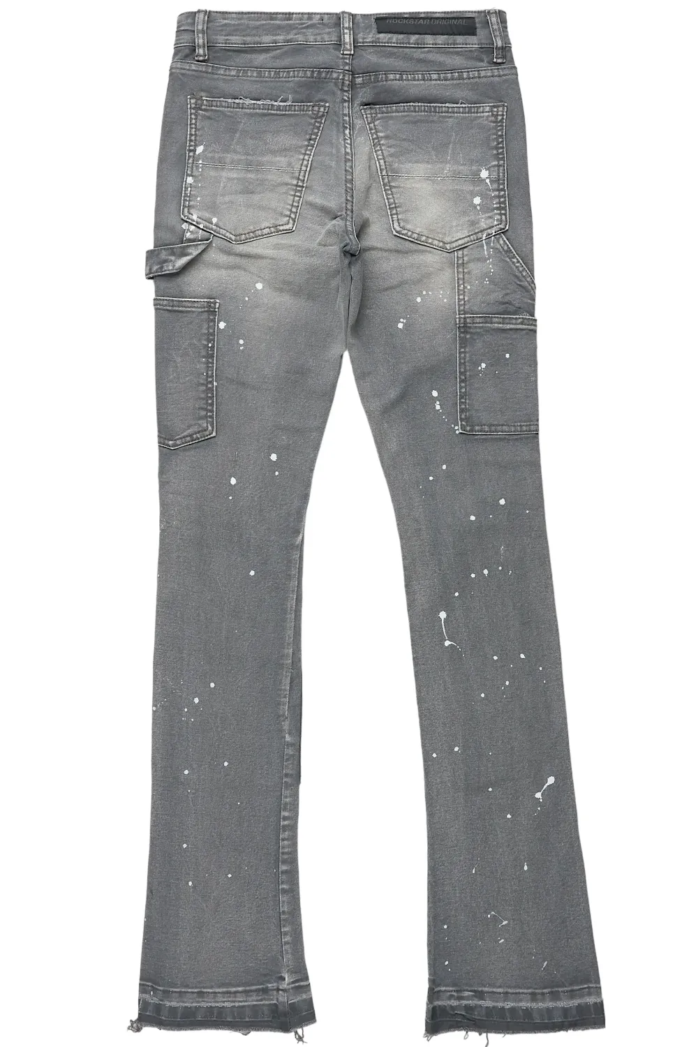 Thorton Grey Stacked Flare Jean