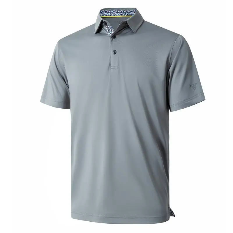 Mens Polo Shirts Short Casual Dry Fit Performance Designed Collared Golf Polo Shirts for Men Plus Size Men's Tops