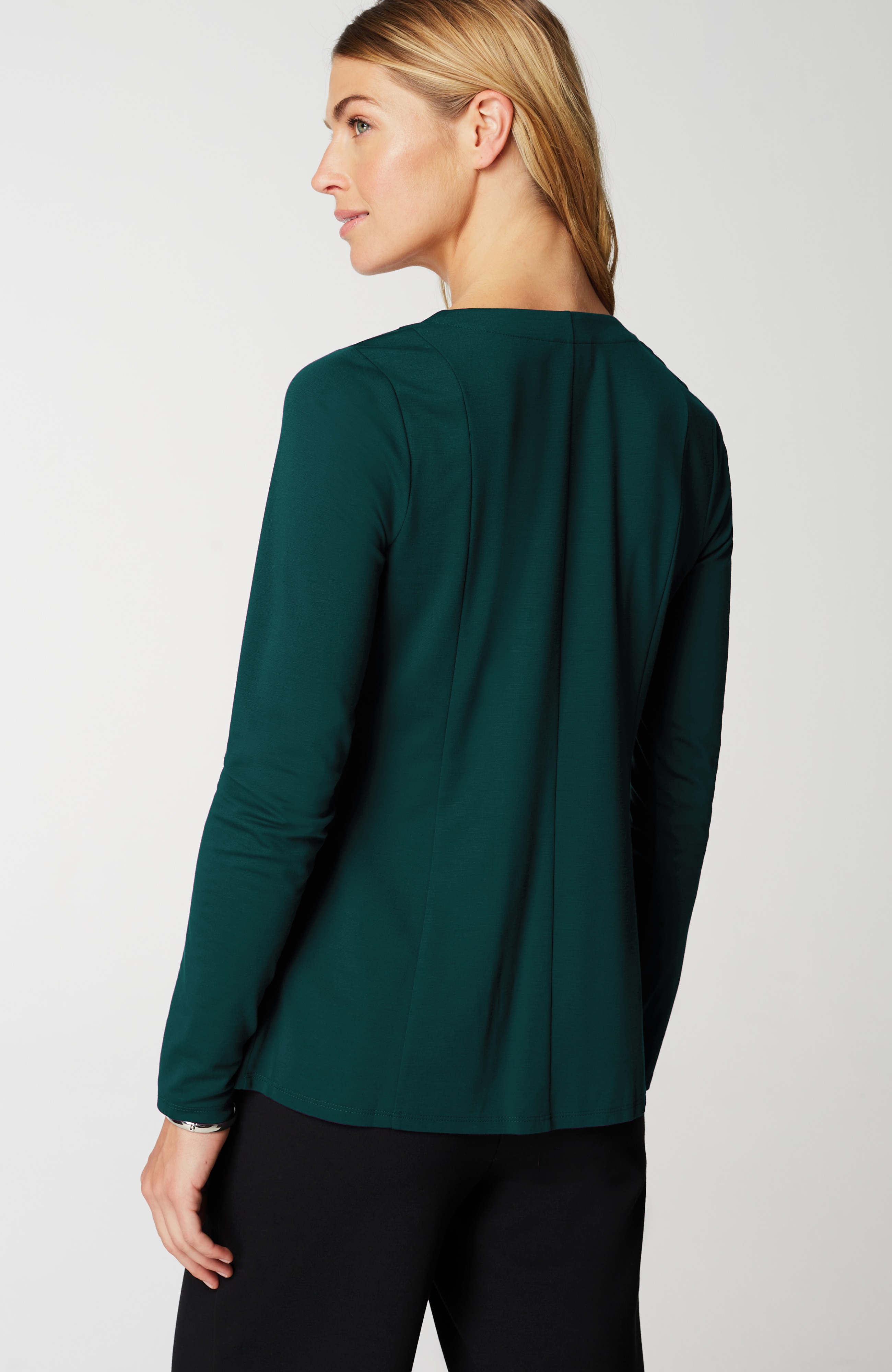 Ponte V-Neck Top