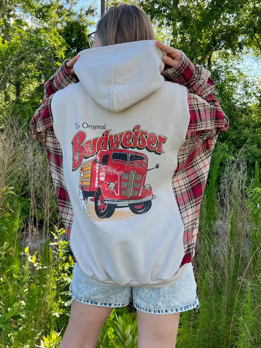 Beige Streetwear Leisure Hoodie Sweatshirts