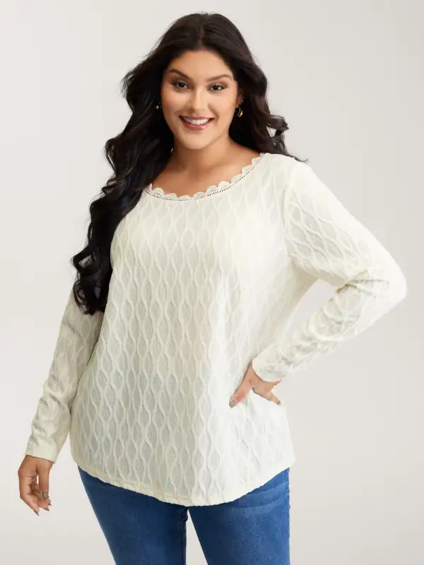 Stretchy Textured Back Bowknot Cut-Out Top