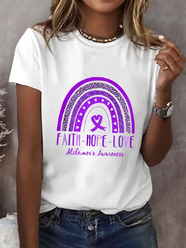 Faith Hope Love Alzheimer'S Awareness T-Shirt