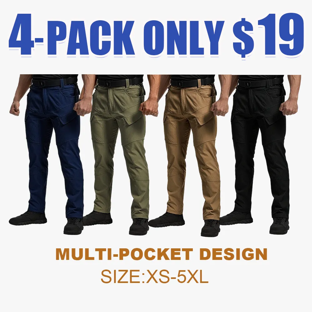 [BestDeals]  Men’s Tactica EDC Cargo Pant Waterproof Elastic Fabric Ripstop Versatile Outdoor