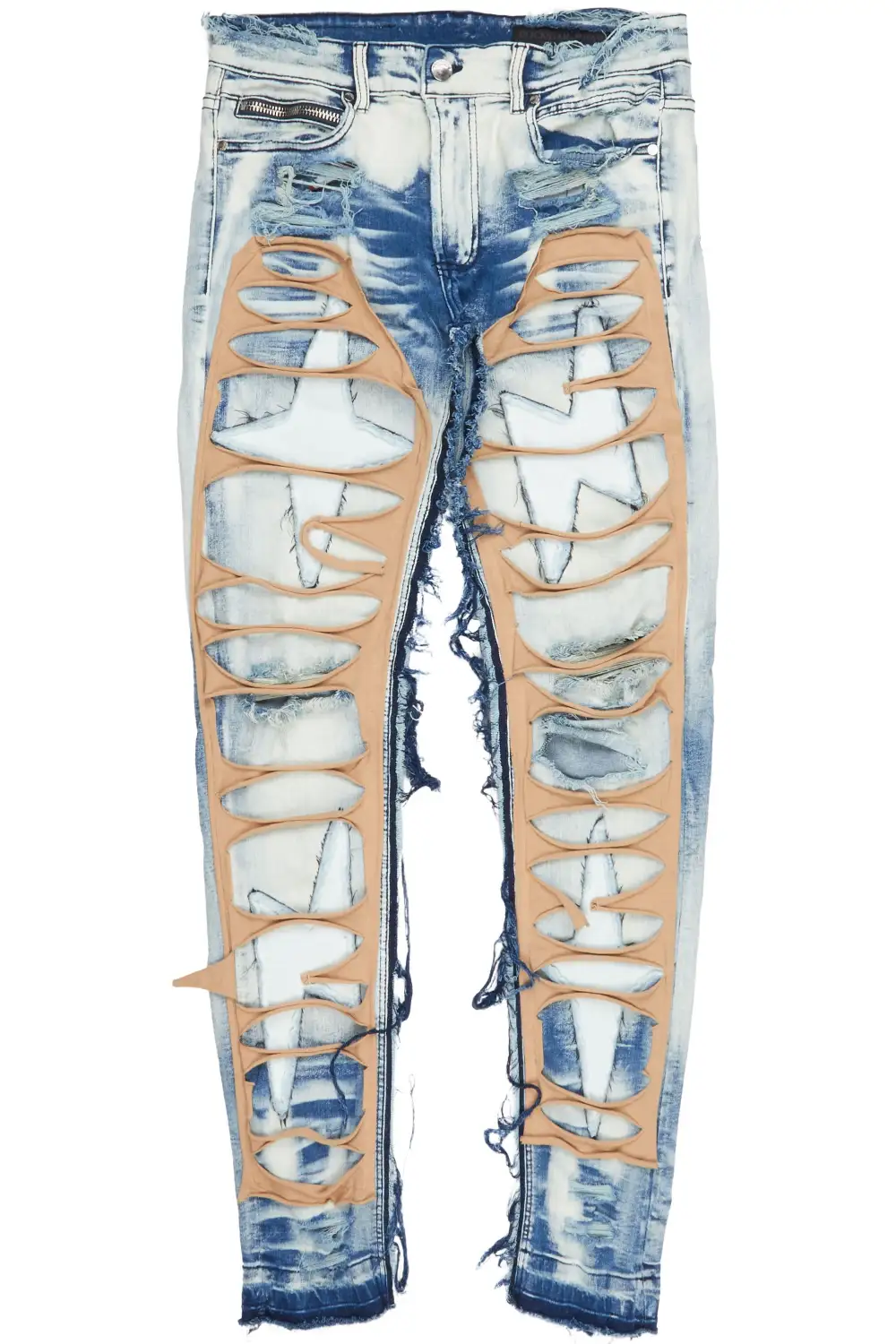 Dontae Blue Patchwork Jean