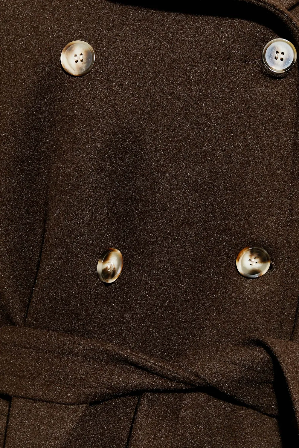 LTS Tall Chocolate Brown Formal Trench Coat