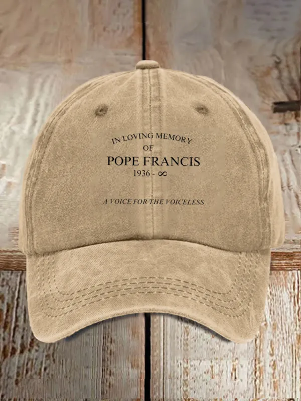 Men And Women'S In Loving Memory Of Pope Francis 1936- A Voice For The Voiceless Baseball Cap