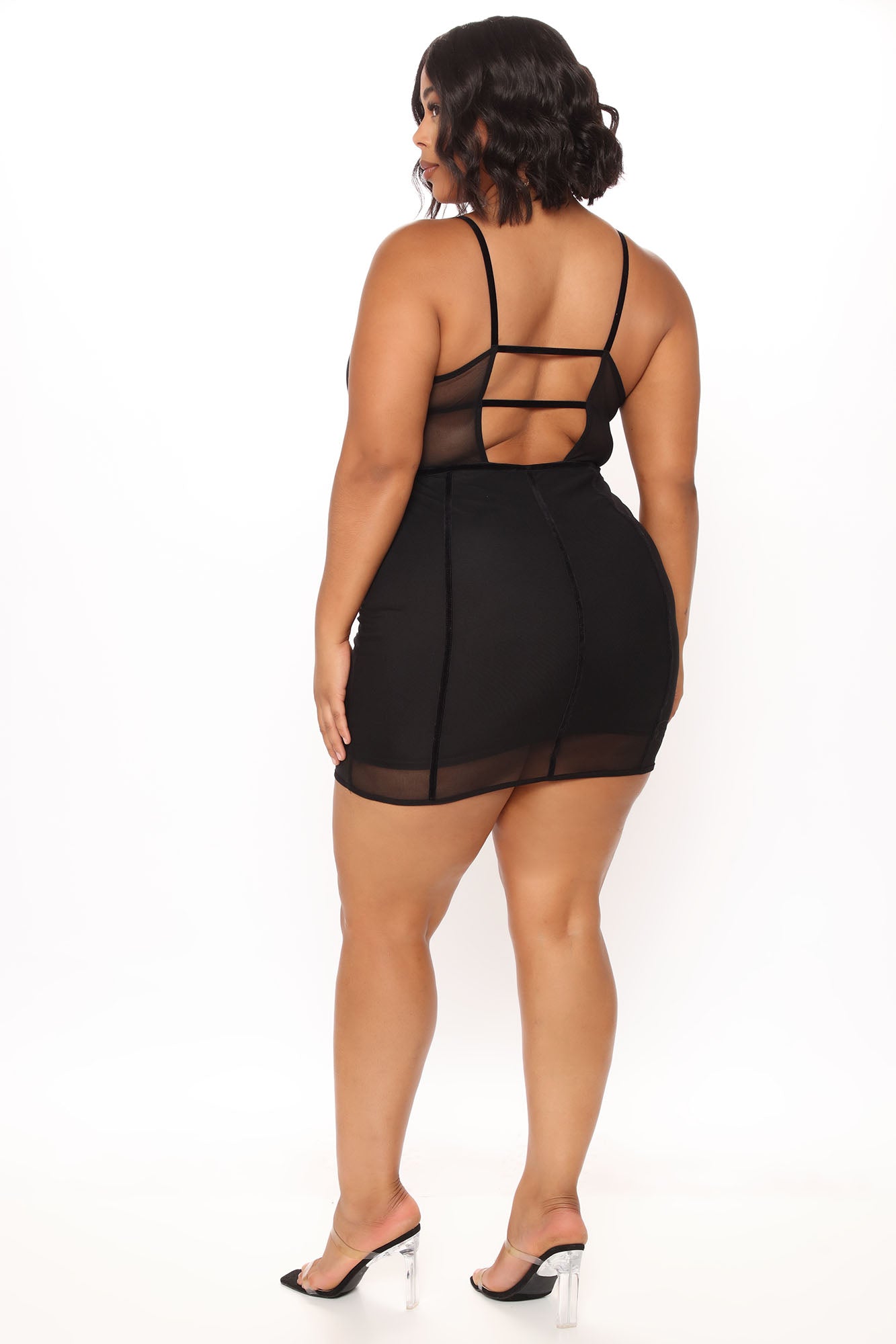 Avenge Mesh Dress - Black