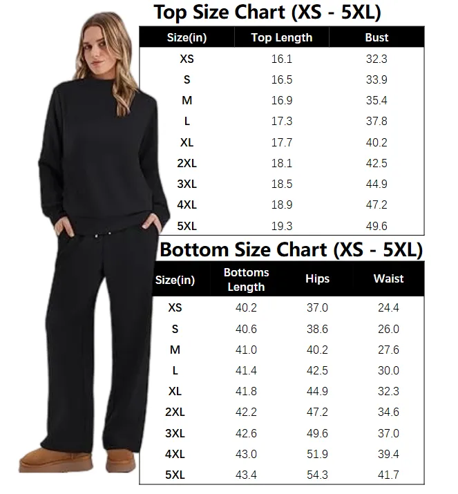 Women's 2-Piece Set: Long Sleeve Top + Pants, Spring/Fall Casual