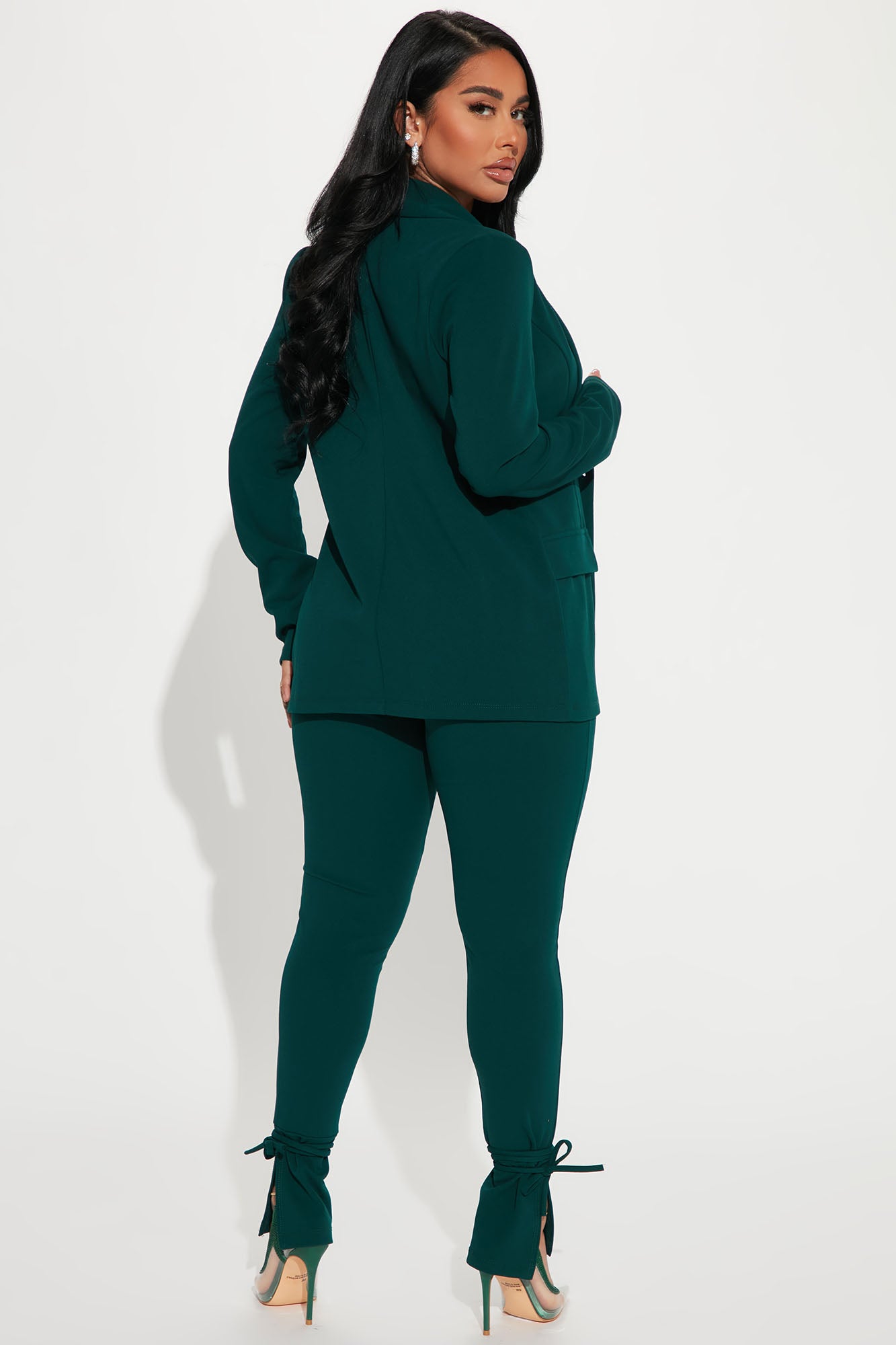 Head Of The Table Pant Suit - Hunter