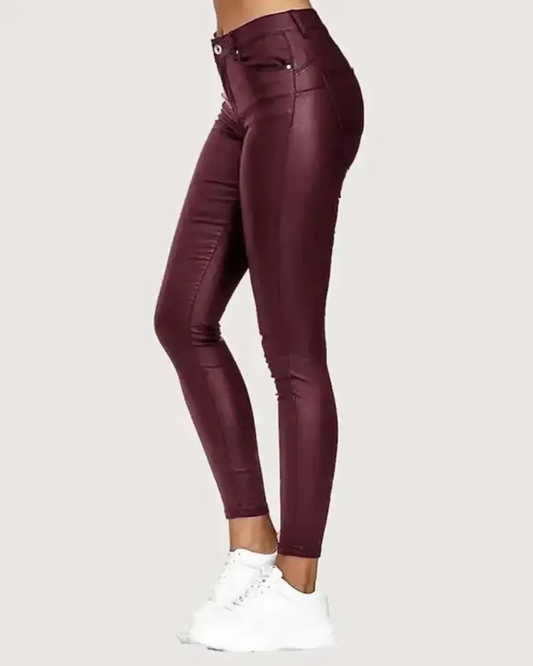 High Waist Butt Lifting Skinny Pants