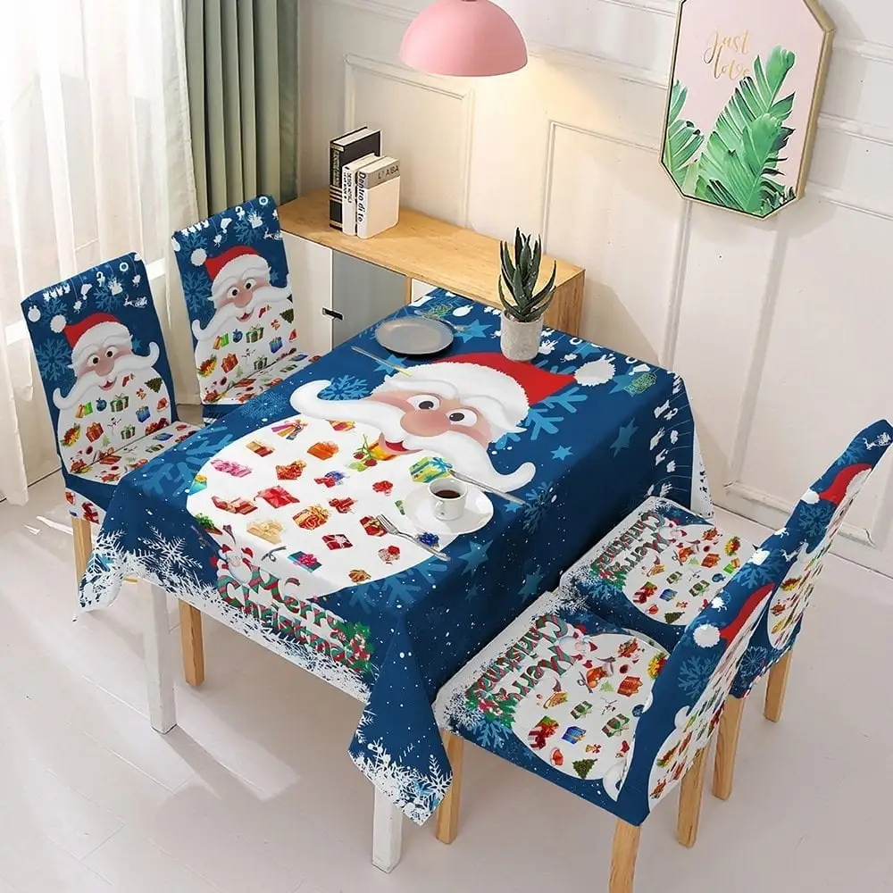 🎅Christmas Tablecloth Chair Cover Decoration