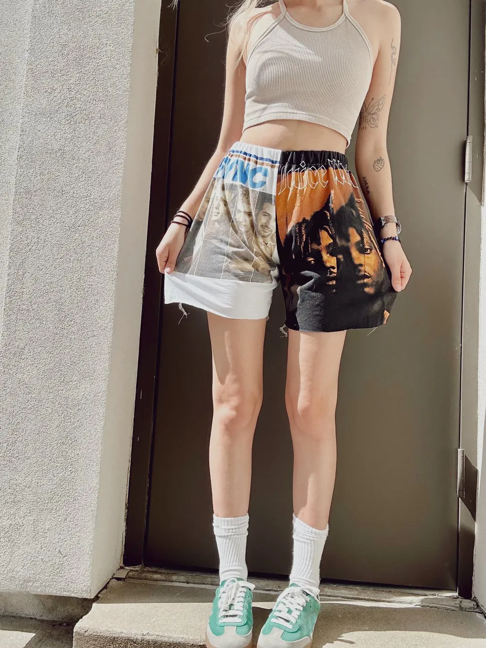 JUICE WRLD BAND TEE SHORTS