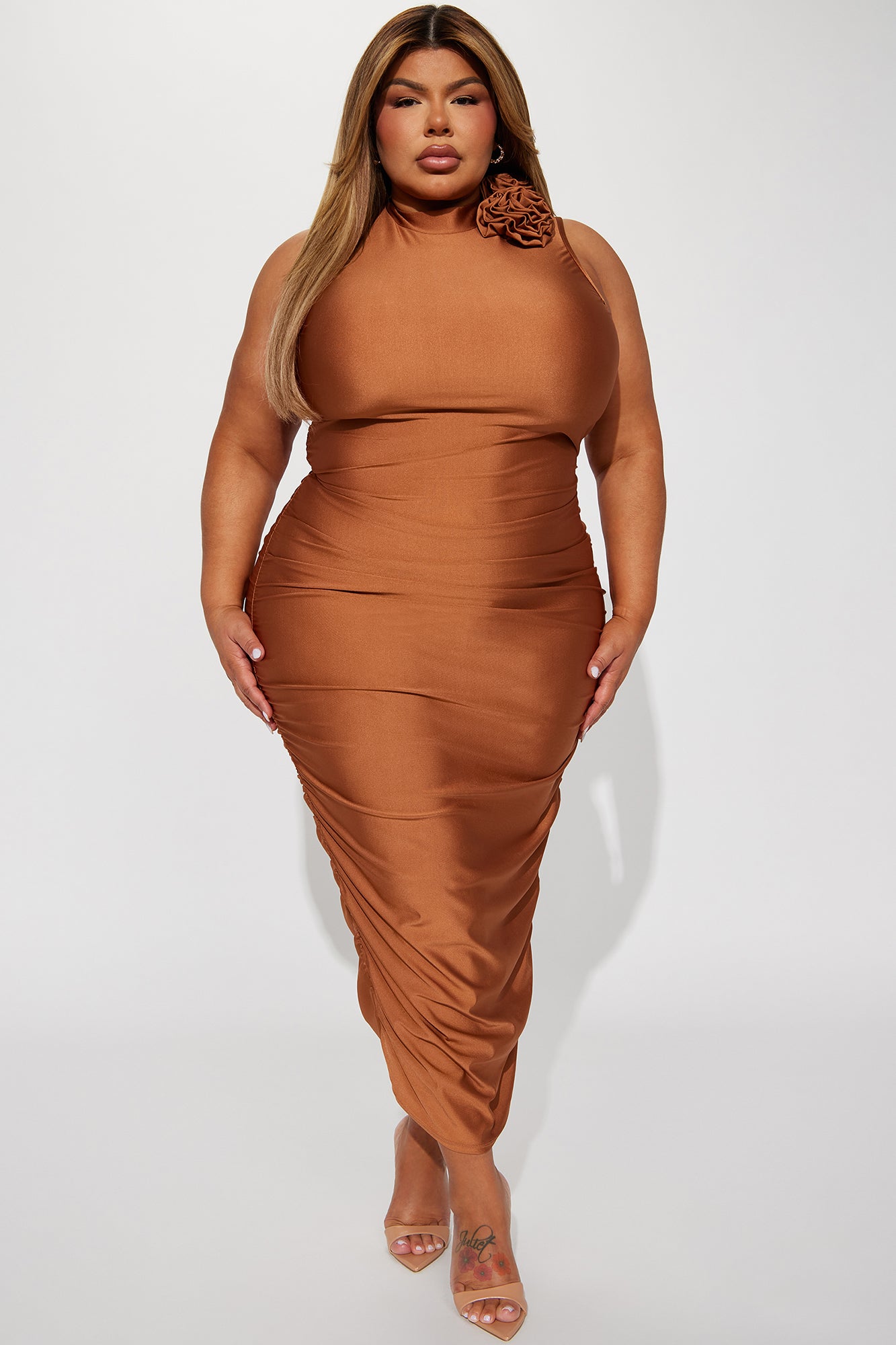 Date Night Tonight Maxi Dress - Brown