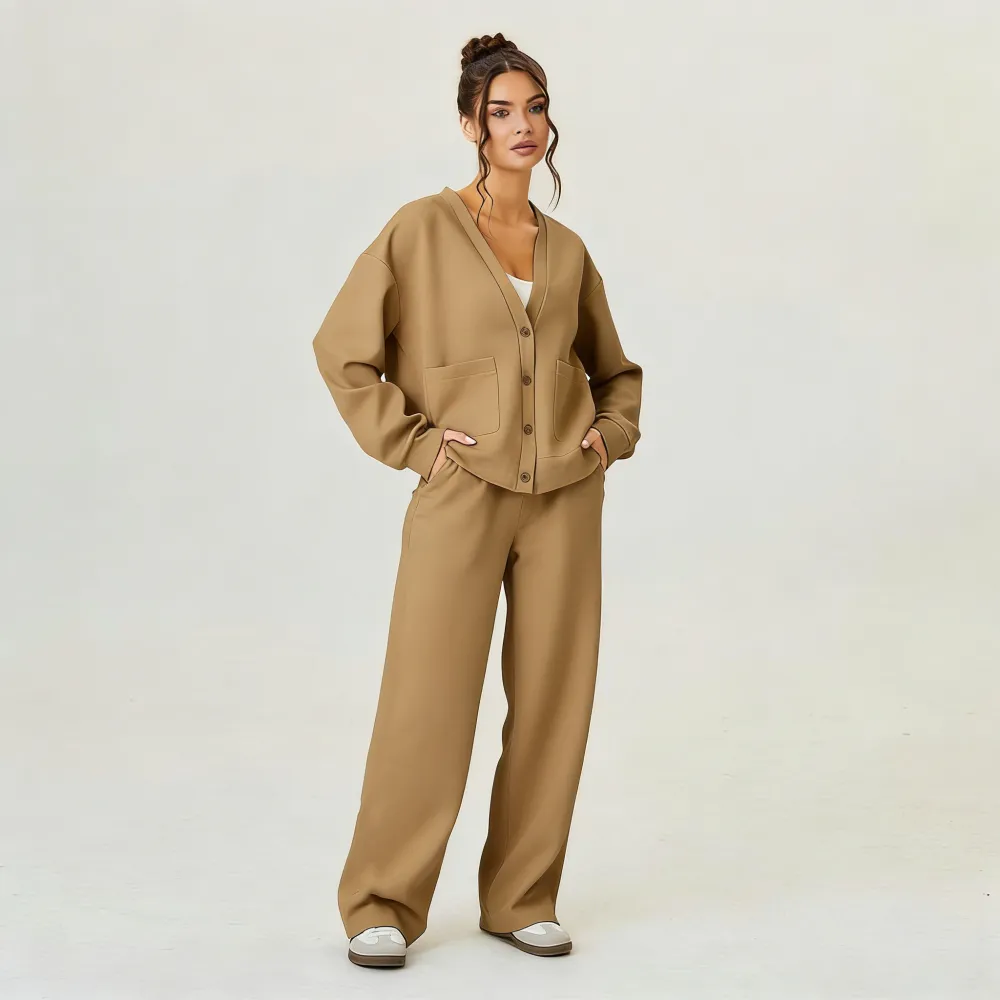 Women’s Fall Slouchy Cardigan & Trouser Set