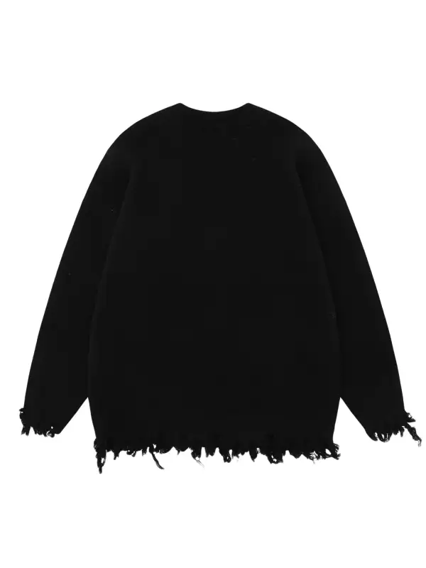 High Street Spider Web Jacquard Sweater - 1976