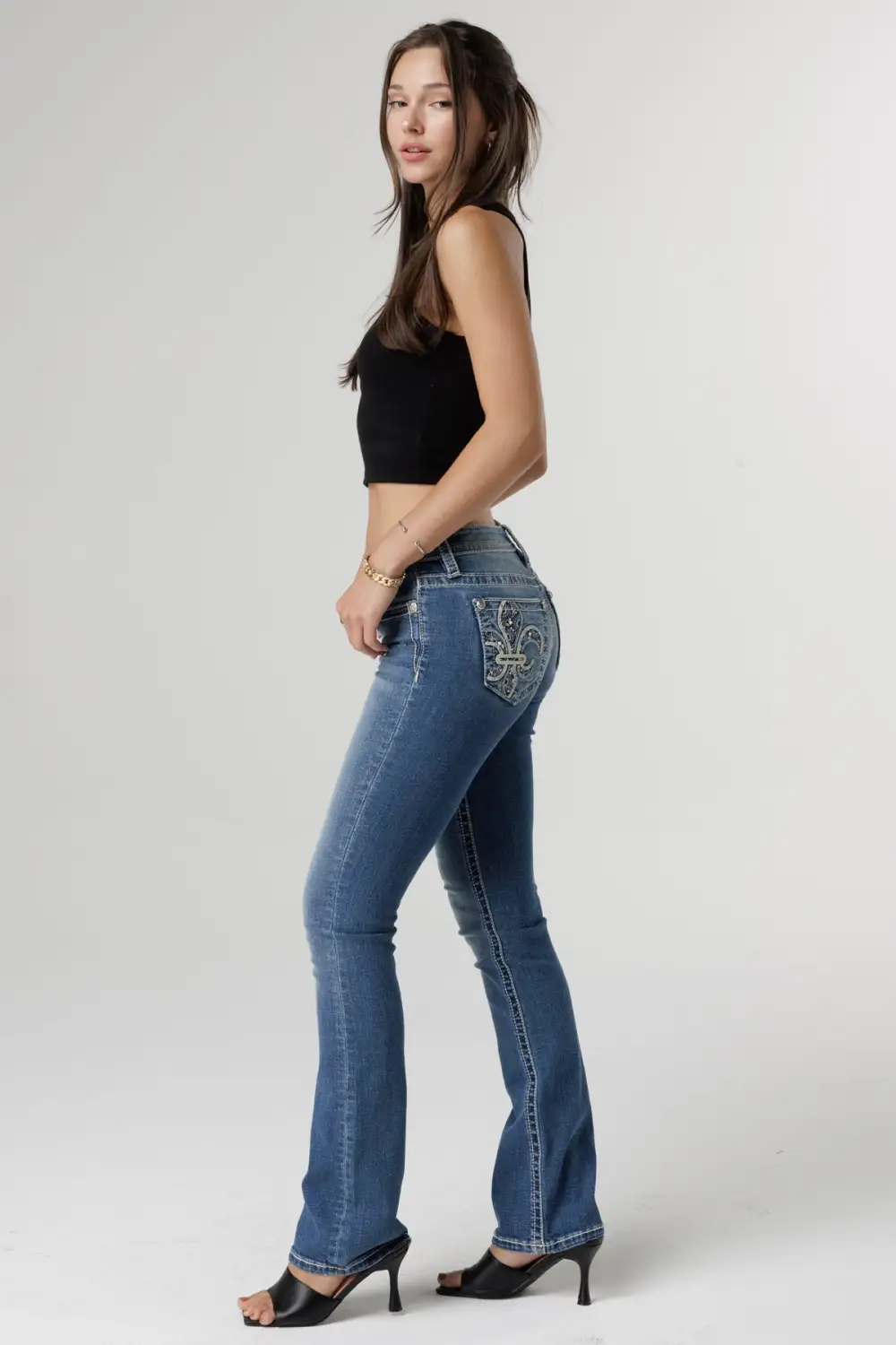 Vernal Fleur De Lis Bootcut Jeans