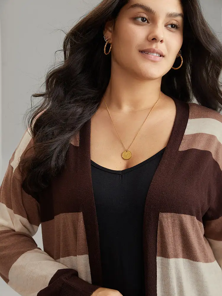 Supersoft Essentials Colorblock Contrast Pocket Cardigan