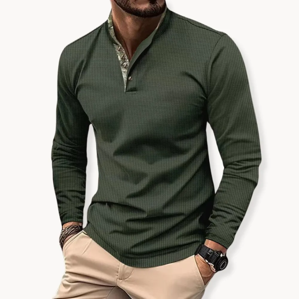 Mens Long Sleeve Polo Shirts Quick Dry Golf Shirts Wicking Business Casual Sports Tee Slim Fit Athletic T Shirt Top