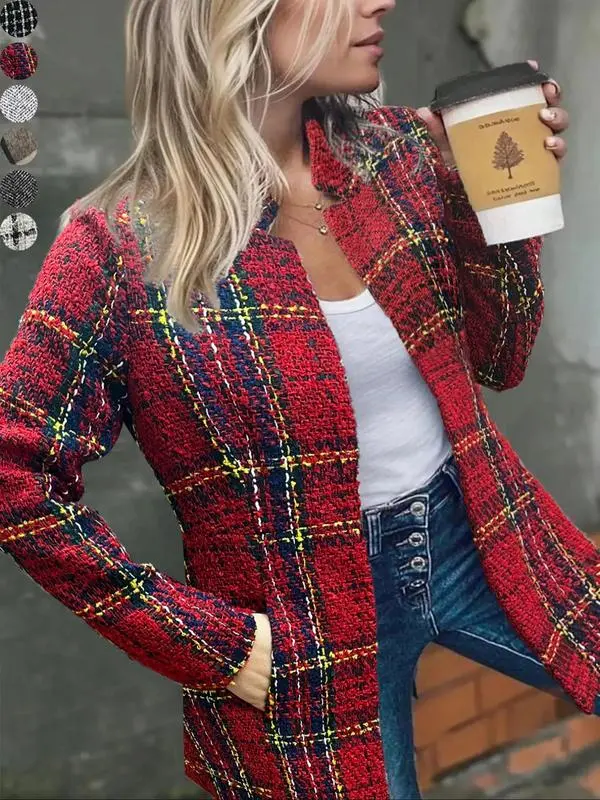 Women’s Longline Open Front Coat with Pockets – Fall & Winter Outerwear