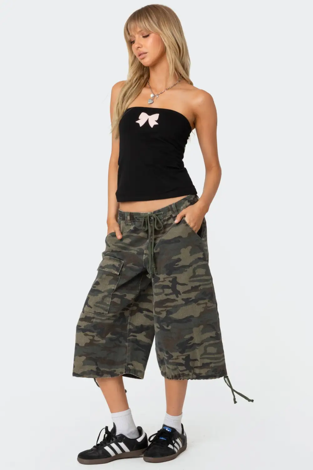 Camo Cargo Bermuda Shorts