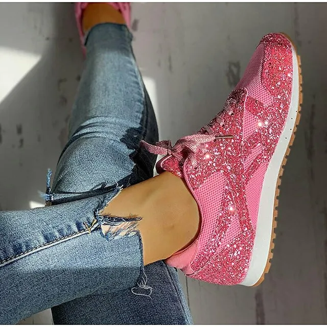 (Clearance Sale⚡) Women's Trainers Athletic Bling Bling Sneakers